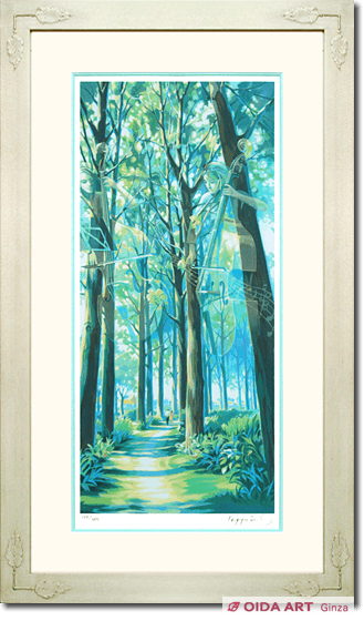 笹倉鉄平 並木道 | 絵画など美術品の販売と買取 | 東京・銀座 おいだ美術