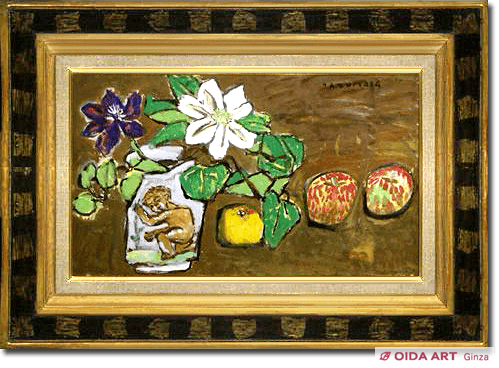 中川一政 鉄線花 | 絵画など美術品の販売と買取 | 東京・銀座 おいだ美術