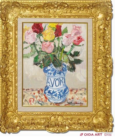 桜田精一 薔薇 | 絵画など美術品の販売と買取 | 東京・銀座 おいだ美術