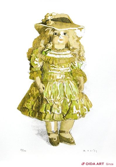小磯良平 フエルト帽子の人形 | 絵画など美術品の販売と買取 | 東京