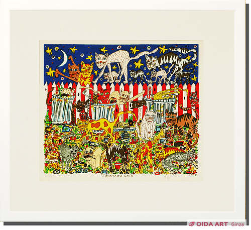 ジェームス・リジィ Junkyard cats | 絵画など美術品の販売と買取