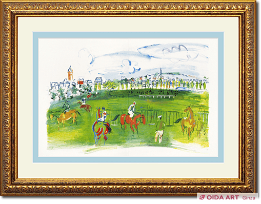 デュフィ 競馬場：「ノルマンディーの海岸」より | 絵画など美術品の