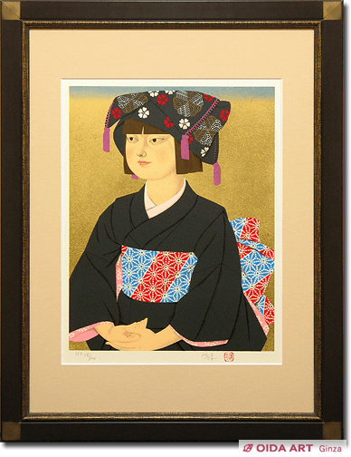 森田曠平 大原女 | 絵画など美術品の販売と買取 | 東京・銀座 おいだ美術