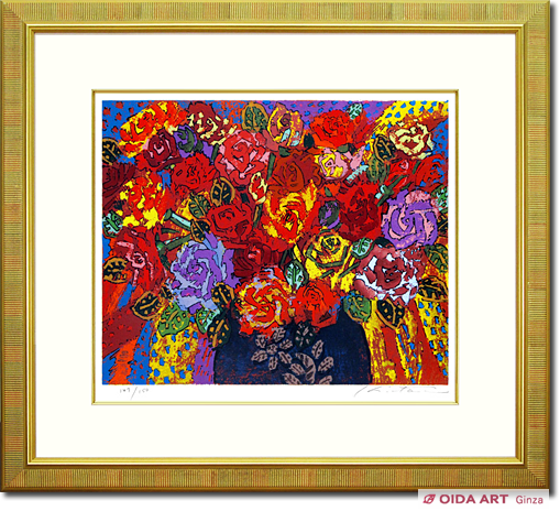 絹谷幸二 薔薇 | 絵画など美術品の販売と買取 | 東京・銀座 おいだ美術