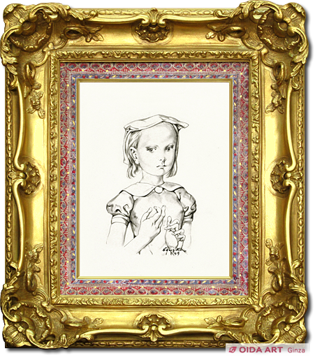 藤田嗣治 少女 | 絵画など美術品の販売と買取 | 東京・銀座 おいだ美術