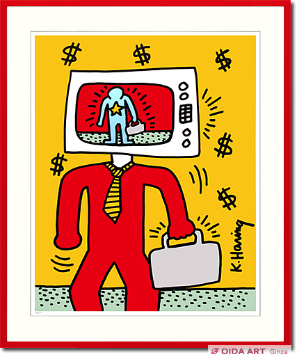 キース・ヘリング ラジオ キース・ヘリング TV MAN | 絵画など美術品の