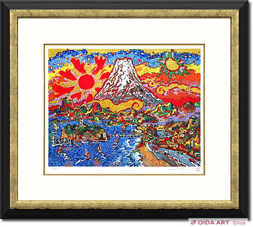 絹谷幸二 江の島富士 | 絵画など美術品の販売と買取 | 東京・銀座 おい