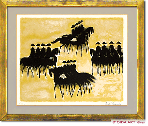 ブラジリエ ソミュールの黒い馬 | 絵画など美術品の販売と買取 | 東京
