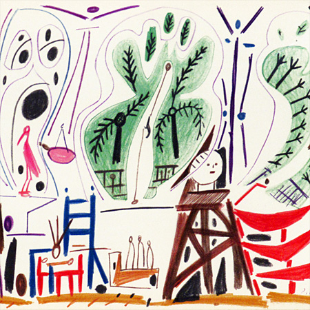パブロ・ピカソ スケッチブックより アトリエIII | 絵画など美術品の
