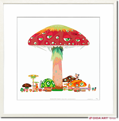村上隆 A master mushroom with dob in the strange forest | 絵画など