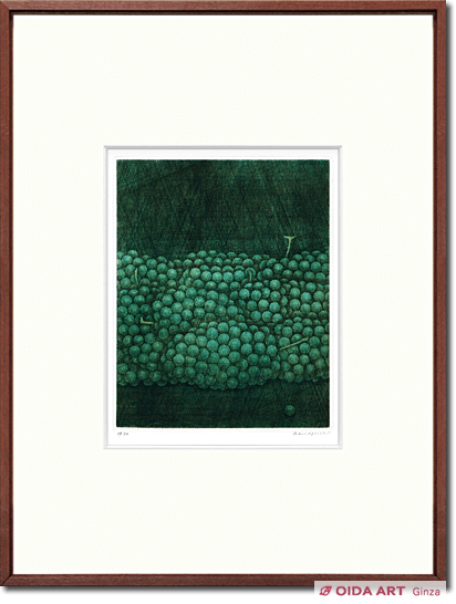 浜口陽三 緑のぶどう | 絵画など美術品の販売と買取 | 東京・銀座 おい