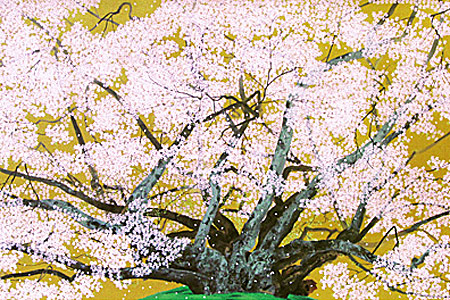 中島千波 素櫻神社の神代櫻(2001年) | 絵画など美術品の販売と買取