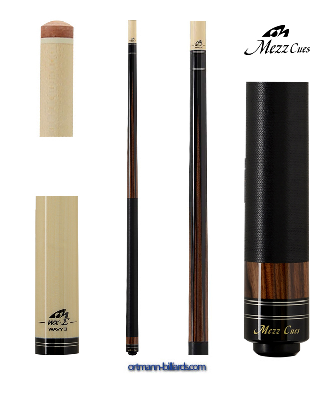 Billiard Cue, Pool, Mezz CP-21MD, Wavy 2 Joint, WX-Sigma - Ortmann