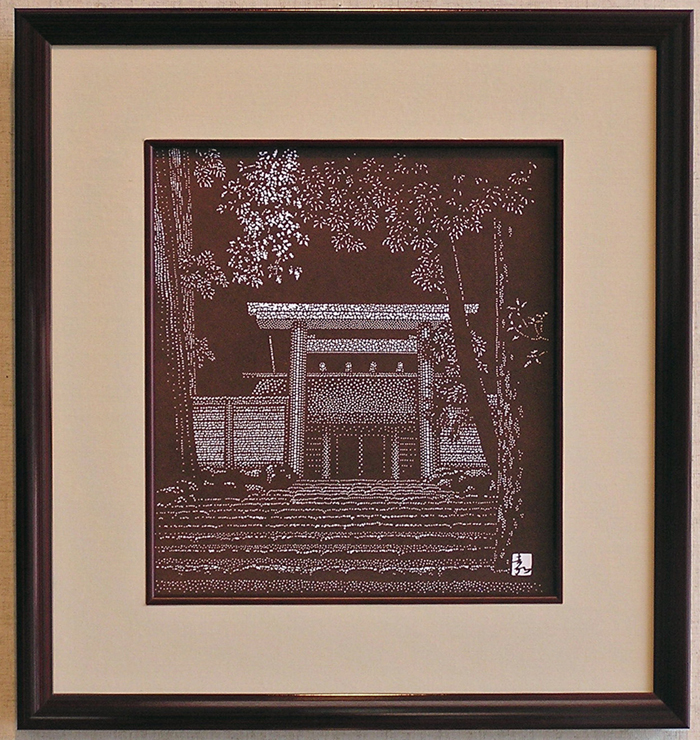 伊勢神宮」 伊勢型紙インテリア額 （彩色なし）￥14,355 | 伊勢型紙