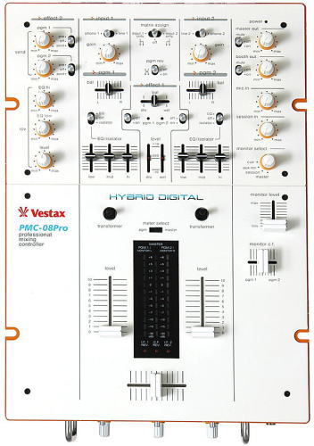 B級品祭り！】Vestax/DJミキサー/PMC-08Pro(ホワイト) -DJ機材アナログ