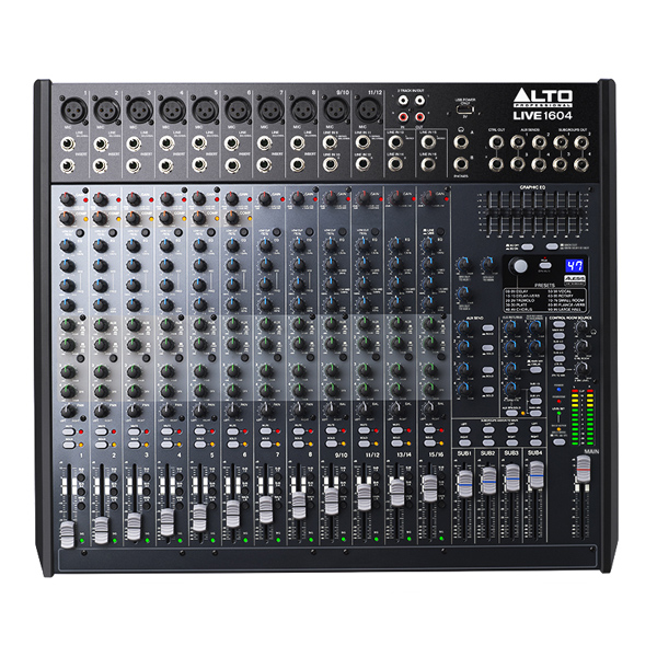 ALTO PA SUMMER SALE!!】ALTO/USB搭載16チャンネル・ミキサー/LIVE1604