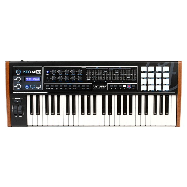 ArturiaのMIDIシンセサイザーKEYLAB 49 BLACK EDITIONの紹介ページです。
