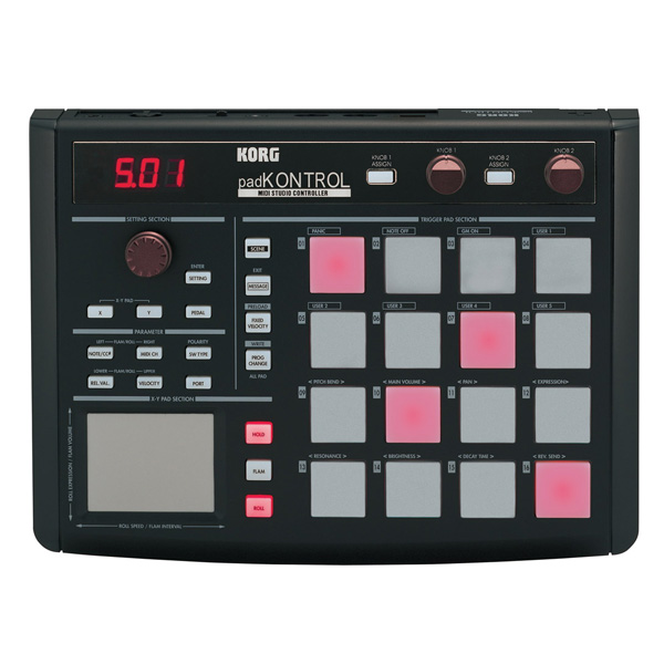 KORG発！操作性に優れたMIDIコントローラー「padKONTROL」のご紹介です