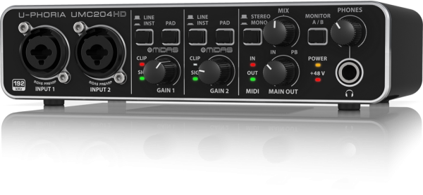 BEHRINGER(ベリンガー)/オーディオインターフェイス/UMC204HD U-PHORIA