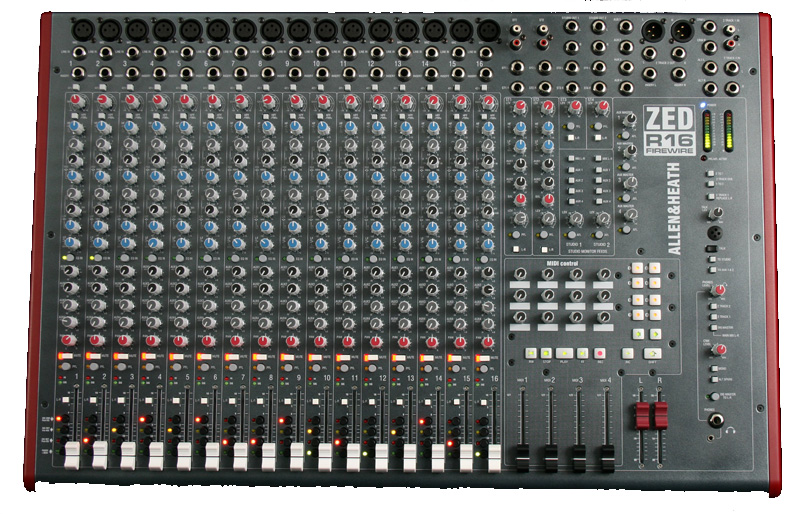 ALLEN&HEATH/レコーディングミキサー/ZED-R16 -DJ機材アナログレコード