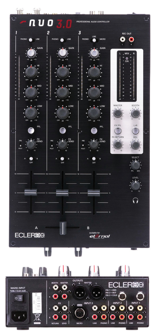 ECLER/DJミキサー/NUO3.0 -DJ機材アナログレコード専門店OTAIRECORD