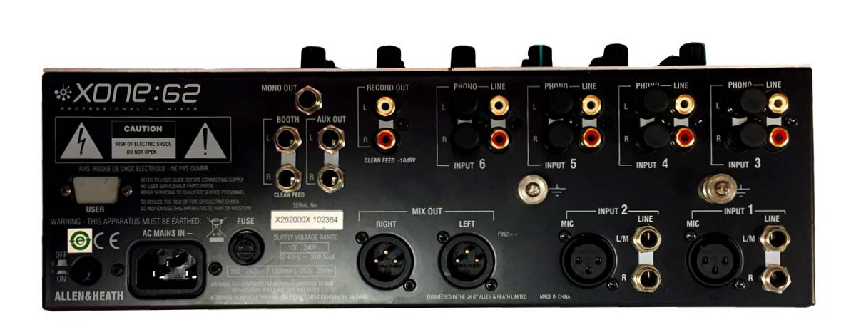 中古品】ALLEN & HEATH/DJミキサー/XONE:62 -DJ機材アナログレコード