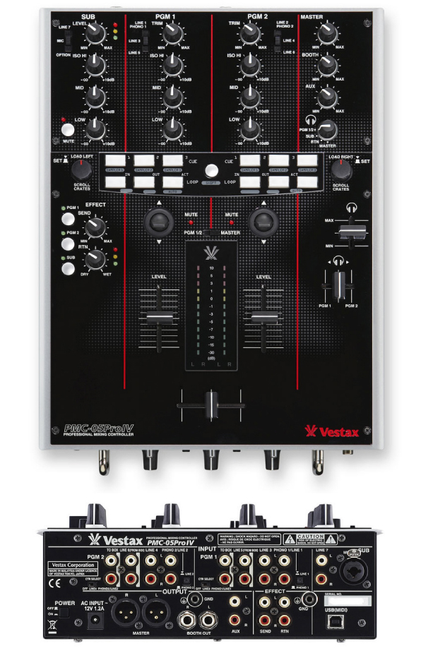 Vestax PMC-05PRO II DJミキサー 本体 ACアダプター付き 【公式通販】