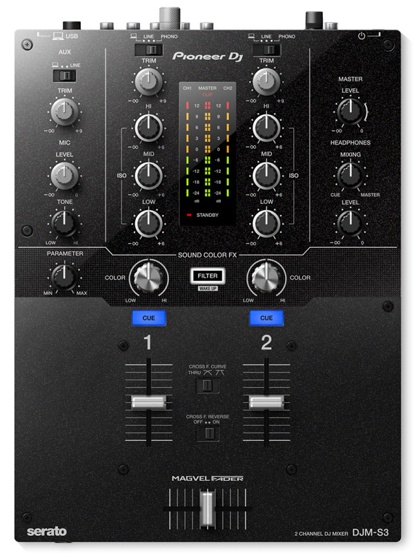 serato DJ対応インターフェースを内蔵！PIONEER DJよりDJM-S3のご紹介