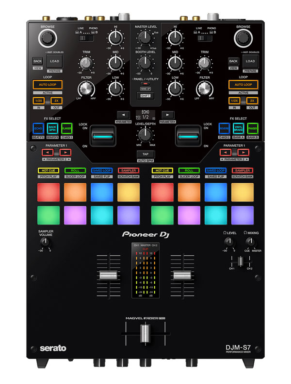 DJM-S7】Pioneer DJからシンプルレイアウトのスクラッチミキサー！