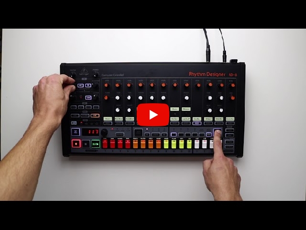 BEHRINGERのリズムマシン、RHYTHM DESIGNER RD-8のご紹介です。
