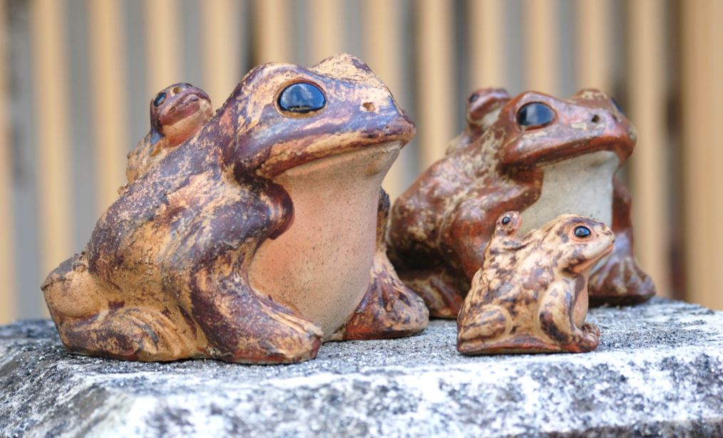 かえるオルゴナイト BIGサイズ ローズクォーツ ピンクトルマリン