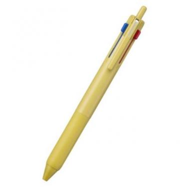 ジェットストリーム 3色ボールペン 後端ノック式 0.5mm マスタード