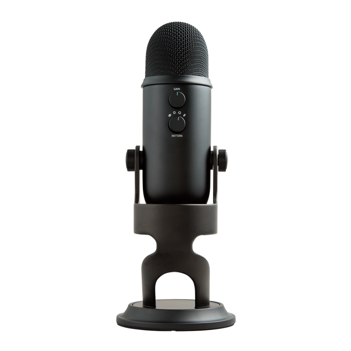 Microfone Condensador USB Blue Yeti - Preto