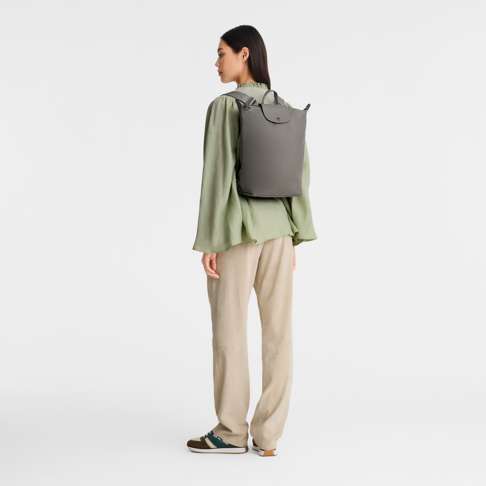 Le Pliage Xtra M Backpack Turtledove - Leather | Longchamp US