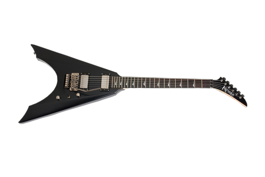 Kramer Night V With Floyd Rose - Satin Black