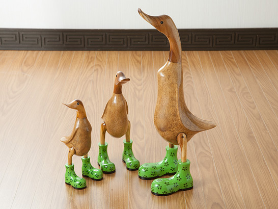 ベベママ あひるの木製オブジェ [5色展開]【duck-m】 /アジアン雑貨