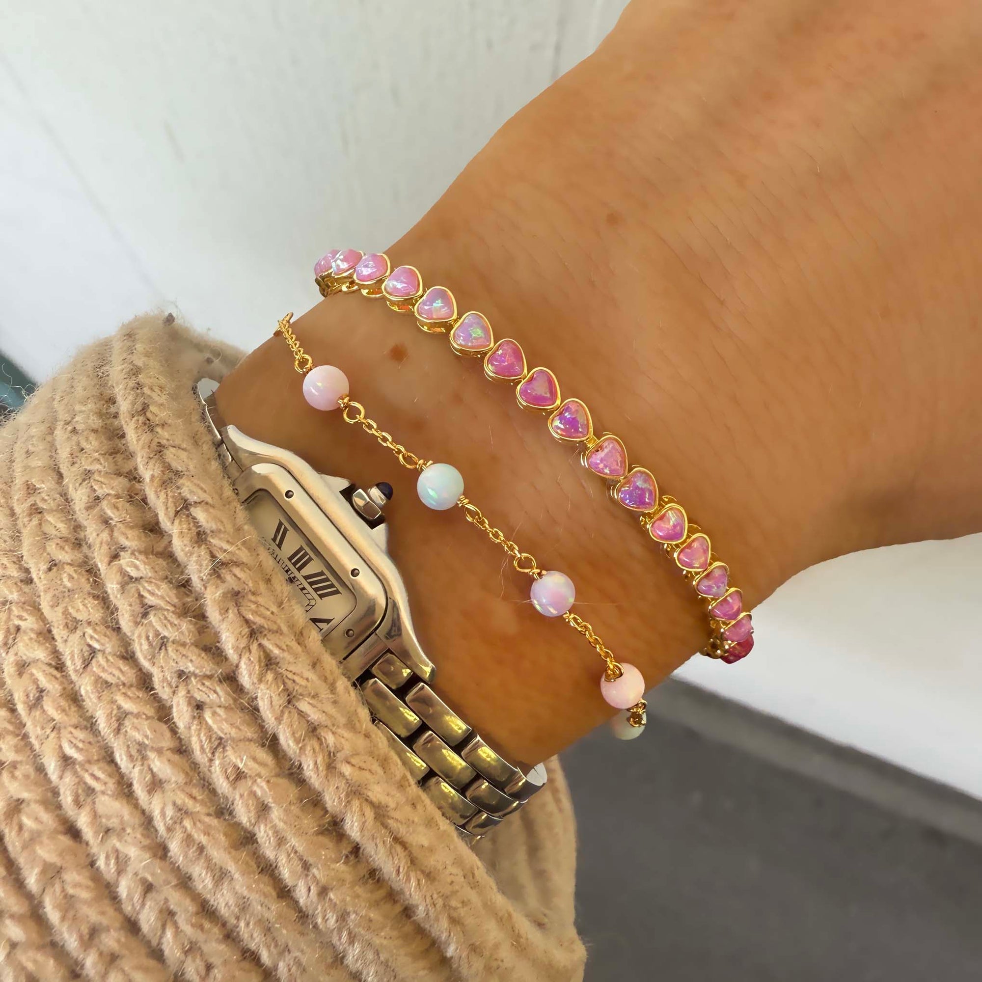 Pastel Opal Gum Drop Bracelet - La Kaiser