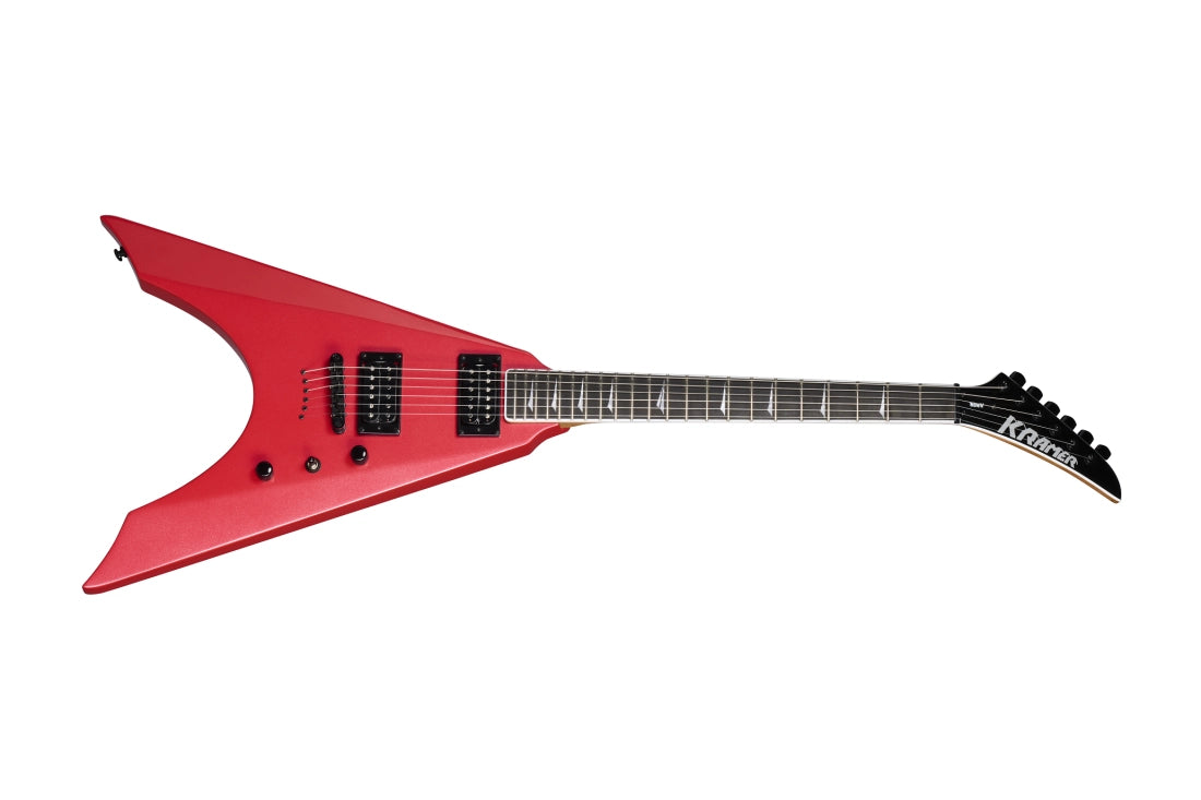 Kramer Nite-V Electric Guitar with Gigbag - Crimson Red Metallic