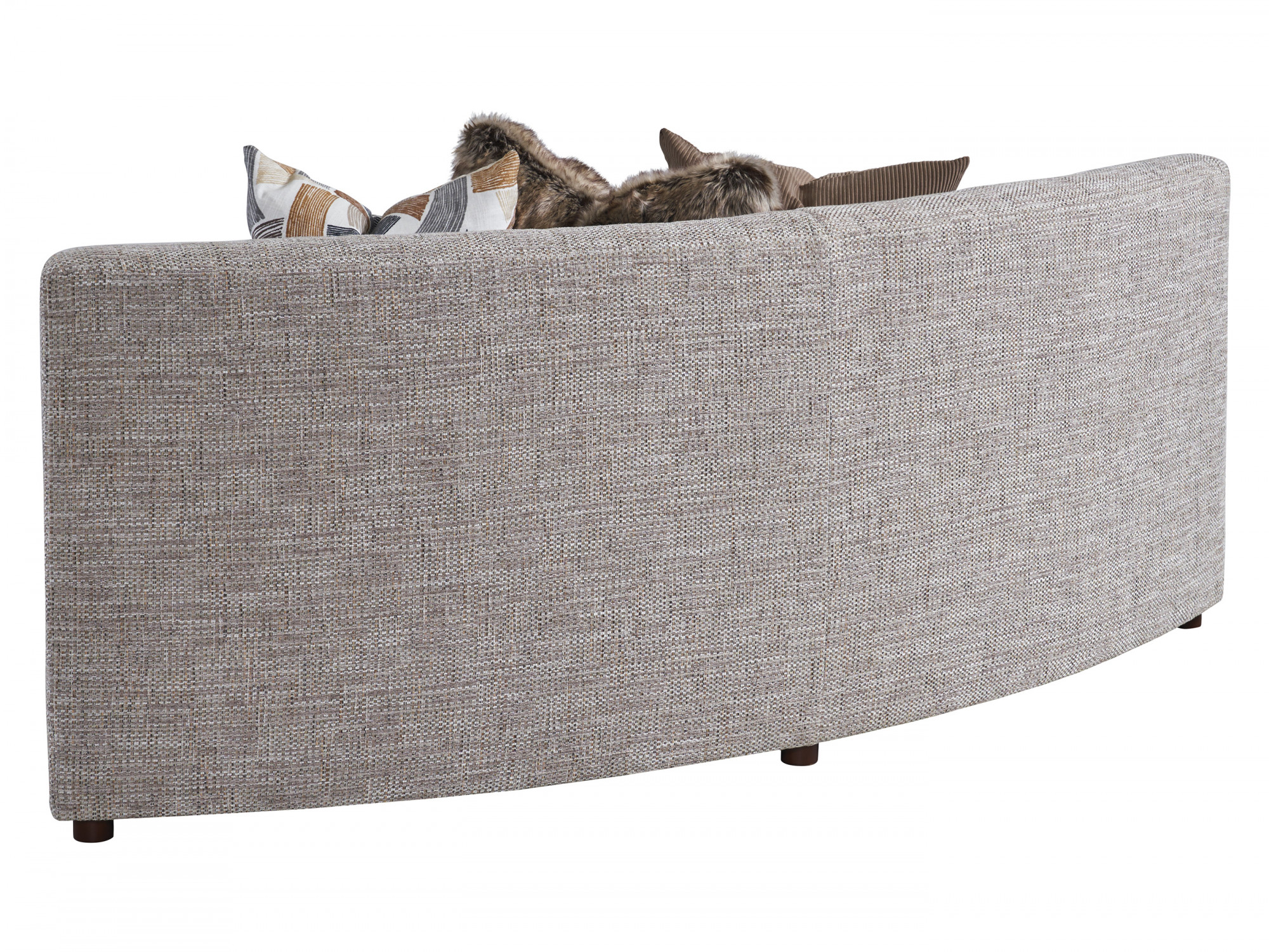 7662-83A | Alston Armless Curved Sofa | Zanzibar| Lexington Home