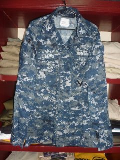 米軍実物 US NAVY, 迷彩ジャケット M-R NWU.（NAVY）