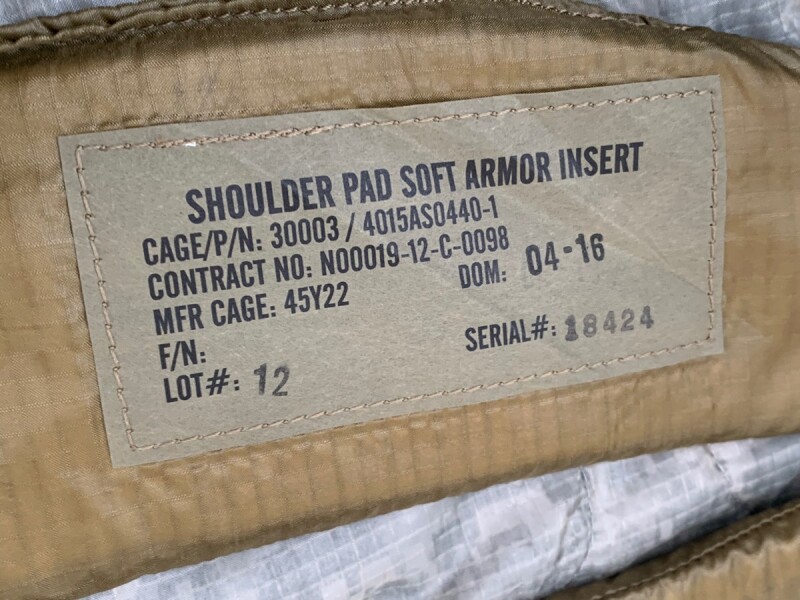 米海軍実物 CMU-37/P BODY ARMOR navy Air crew Systems ボディー