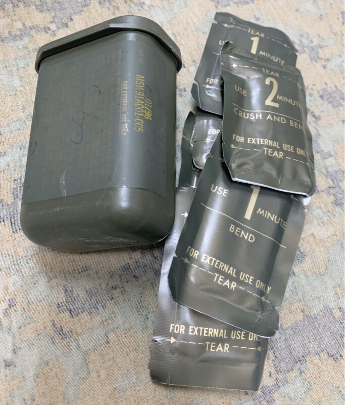 米軍実物 ケミカル デコン キット ケース ケミカル／ガスマスク
