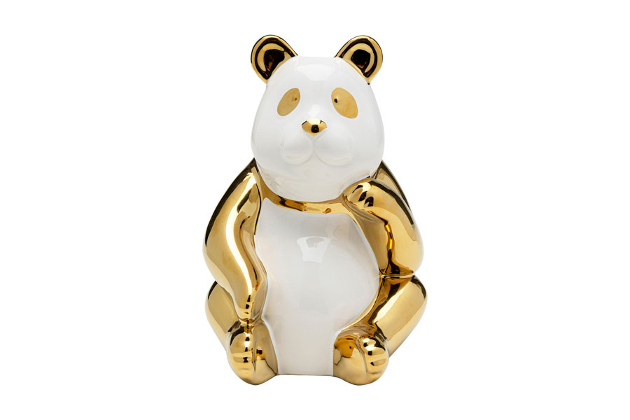 パンダ ゴールド 19cm デコフィギア * - オブジェ・置物の通販