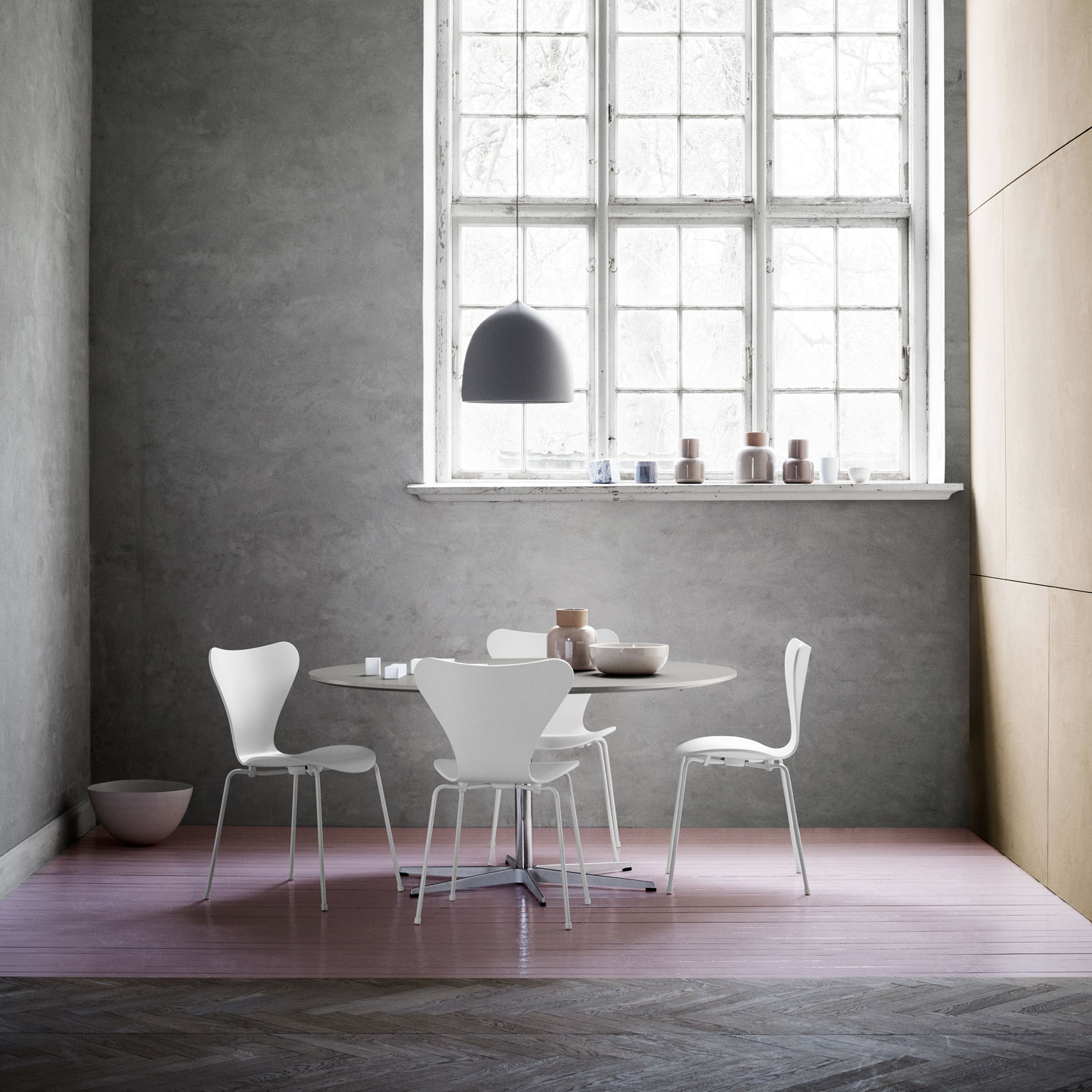 FRITZ HANSEN（フリッツ・ハンセン）セブンチェア アッシュホワイト