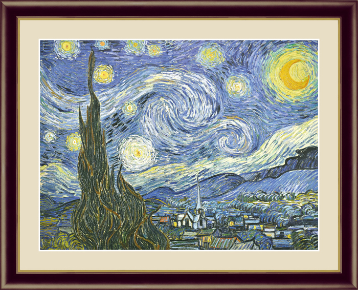 額入り水彩画 星空のシーソー 1138 額入り水彩画 星空のシーソー 1138