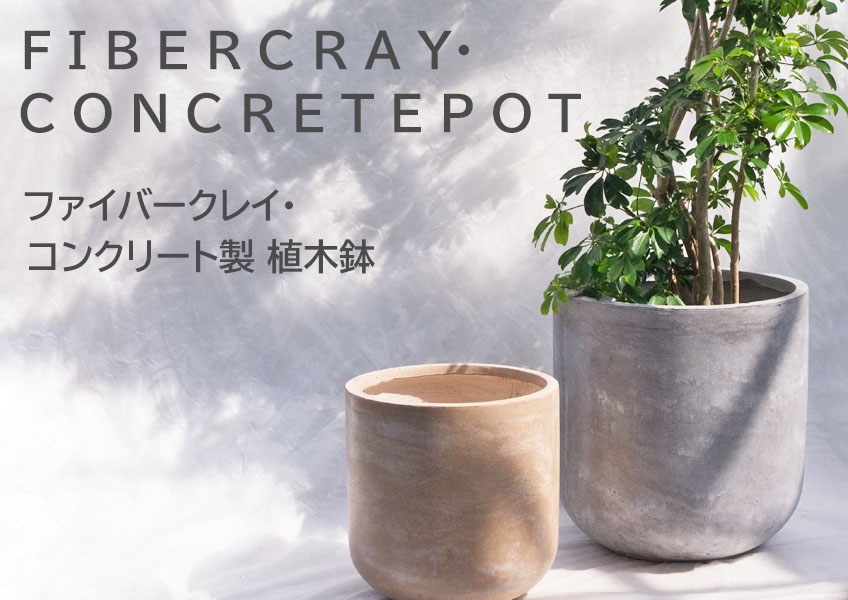 植木鉢（ファイバークレイ・コンクリート）,16号～（48㎝以上）植木鉢