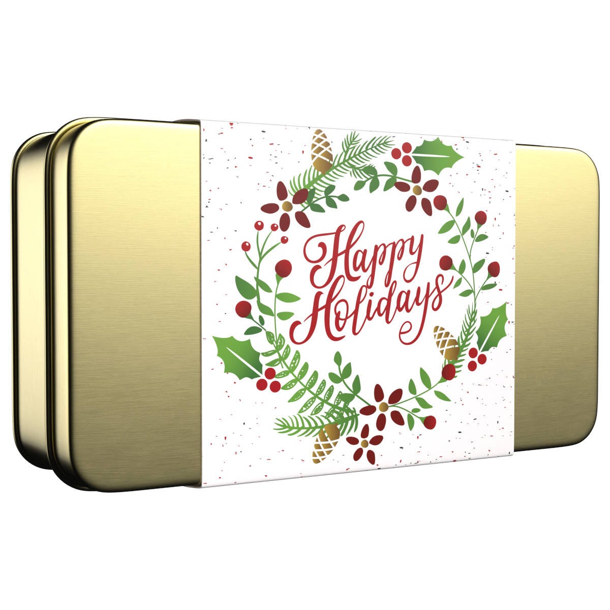 Assorted LINDOR Truffles Happy Holidays Gift Tin (12-pc, 5.1 oz)