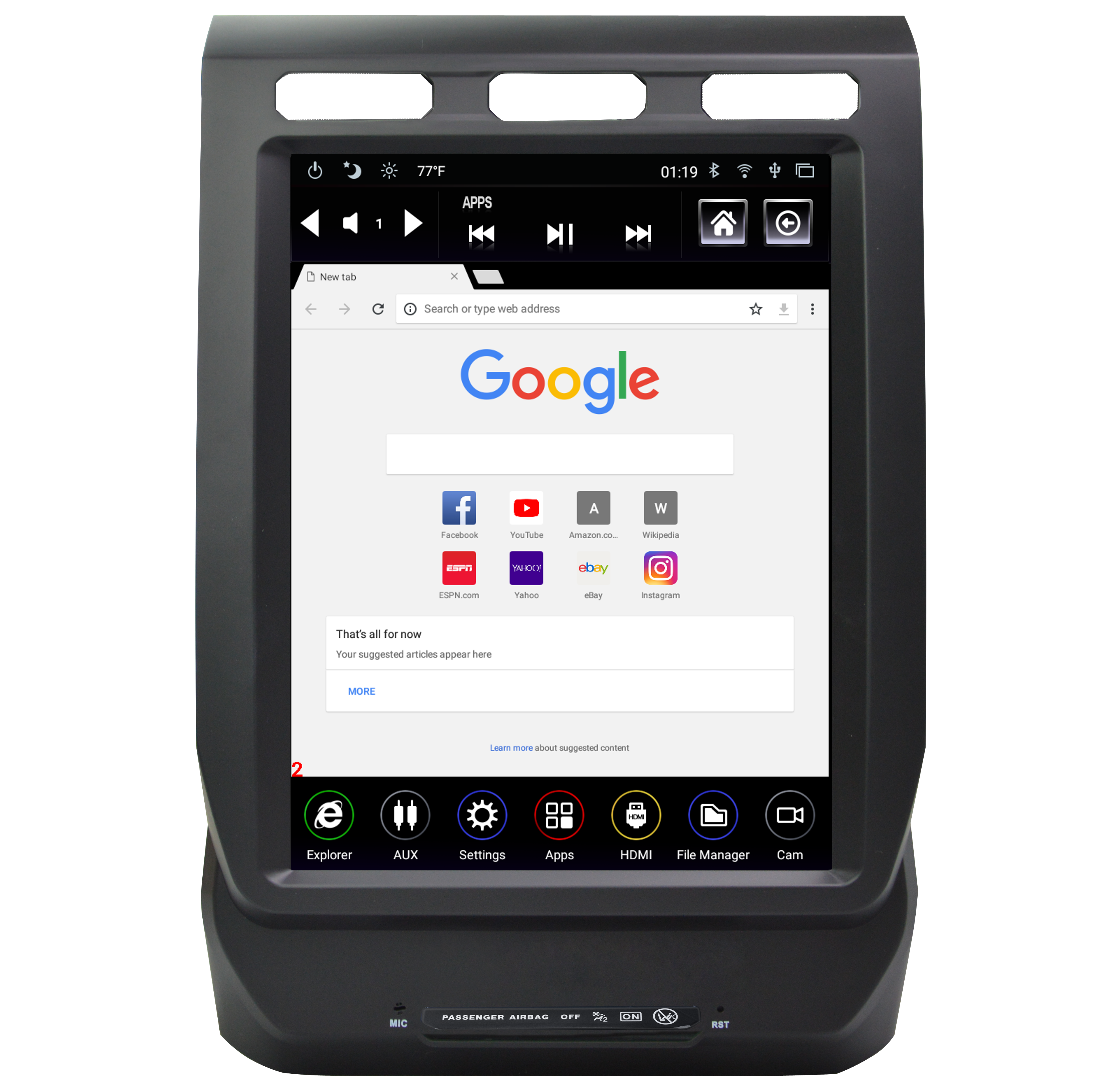 2018-2021 Ford Expedition Generation 4 T-Style Radio (No HDMI