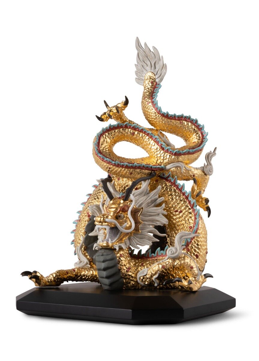 Protective Dragon (Golden) - Special Edition | Lladró® USA