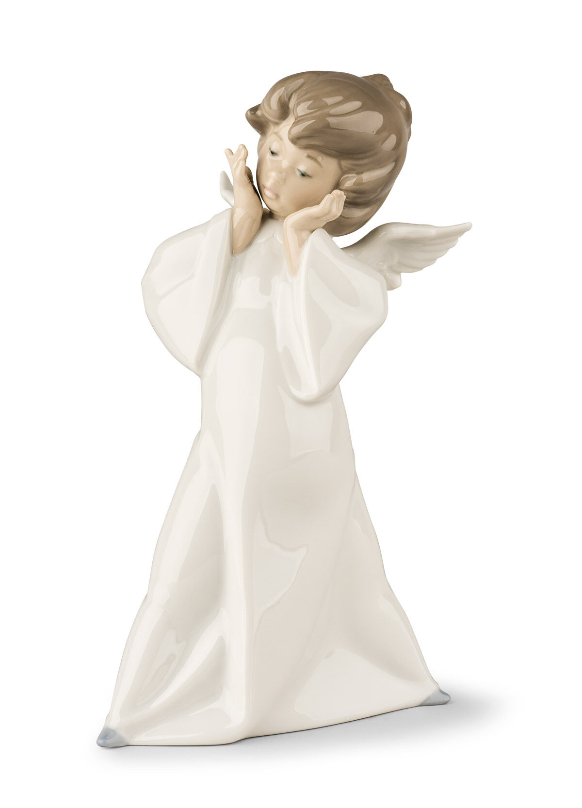 絶版/極美品】LLADRO/リヤドロ 5726 可愛い天使 「雲を払う」 天使の考えごと<なんとかなるよ> | リヤドロ公式オンライン